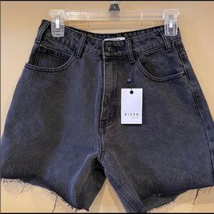 NWT DISSH Black Jean Shorts